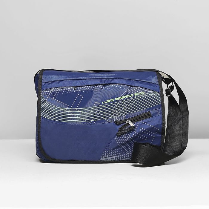 Сумка молод 805 Школьник 36*12*28, 2 отд на молнии, 3 н/кармана, светло синий