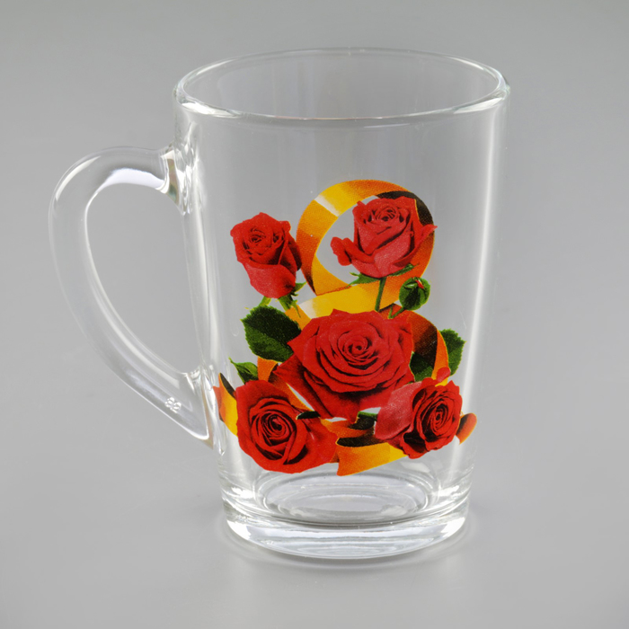 Кружка 300 мл "8 марта", рисунок МИКС, в подарочной упаковке