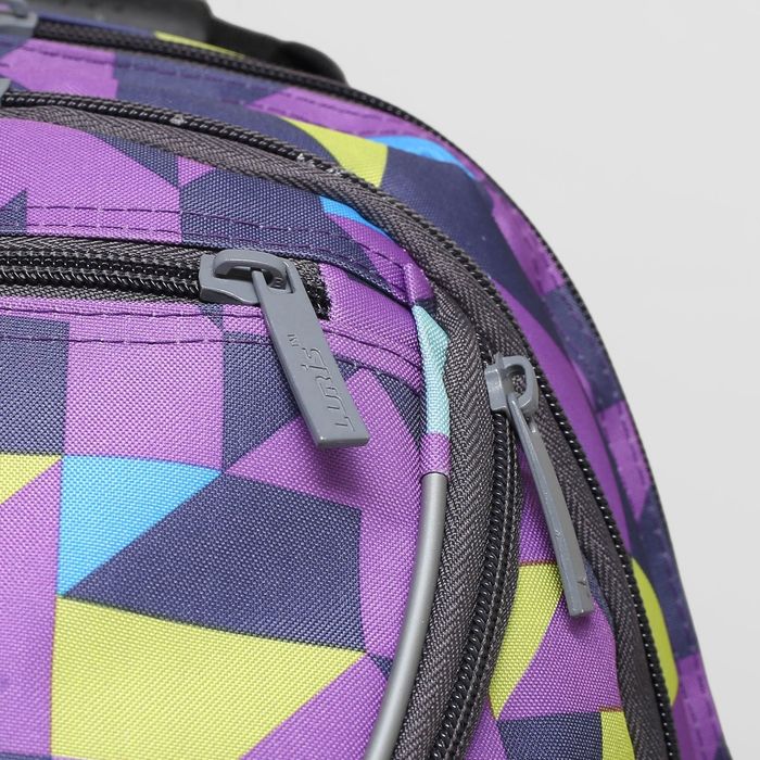 Рюкзак молодёжный на молнии, 2 отдела, наружный карман, цвет фиолетовый