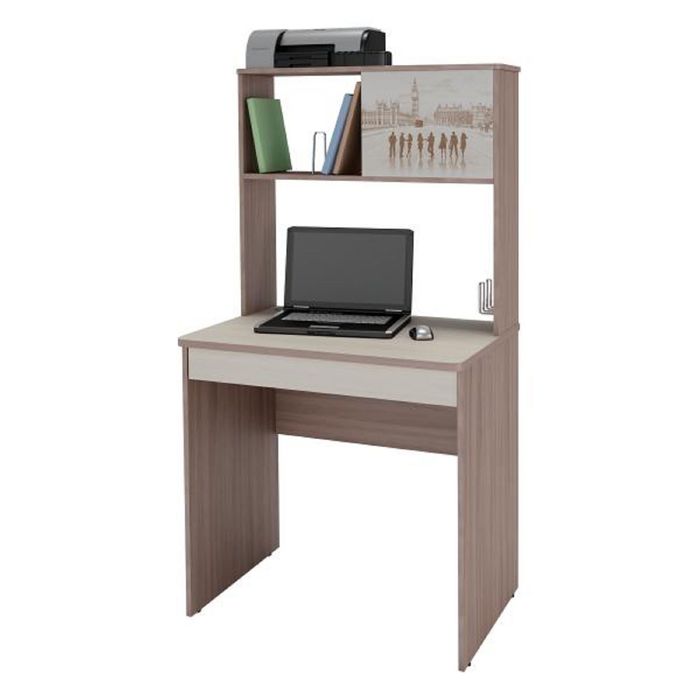 Стол компьютерный Орион-5.10 Ясень Шимо/ Дуб Кобург