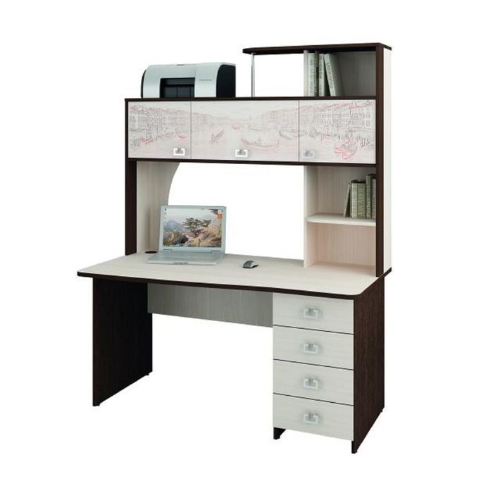 Стол компьютерный Орион-6.10 Венге/Дуб Кобург