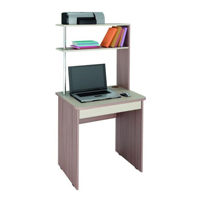 Стол компьютерный Фортуна-37 Ясень Шимо/Дуб Кобург