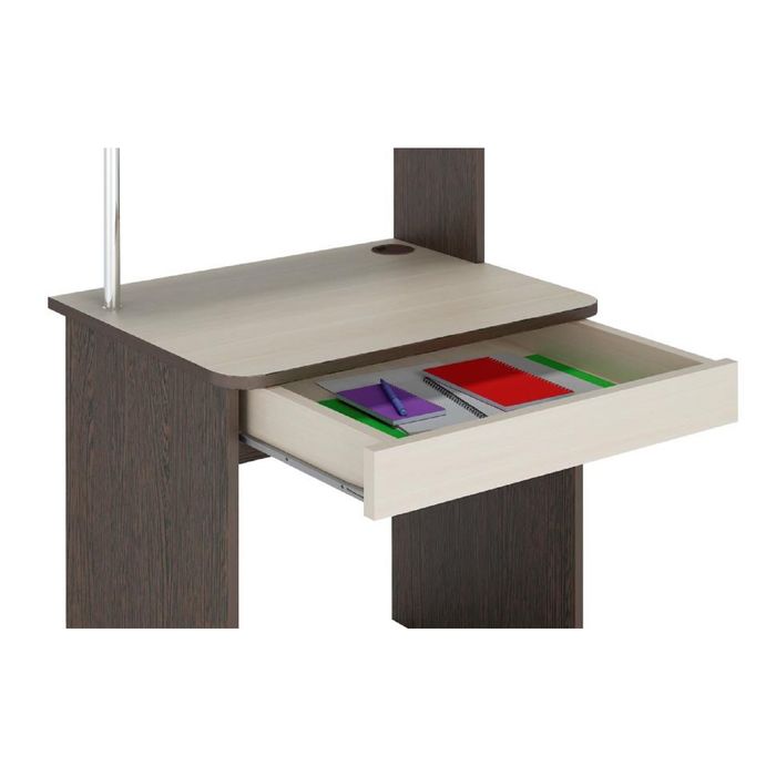 Стол компьютерный Фортуна-37 Ясень Шимо/Дуб Кобург