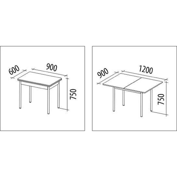 Стол обеденный Орфей-1.2 Ольха