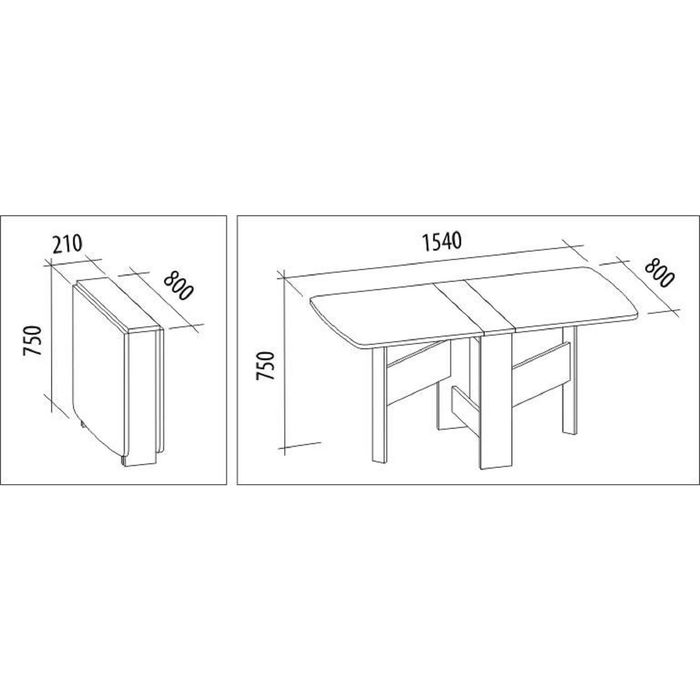 Стол-книжка Колибри-11 Ясень Шимо