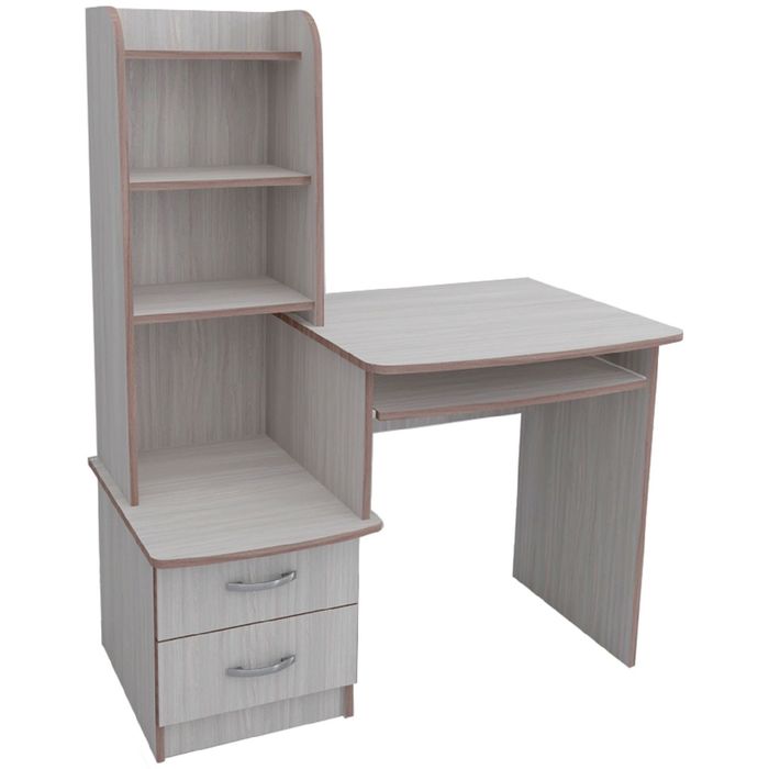 Стол компьютерный Юниор-31  Ясень шимо светлый/темный