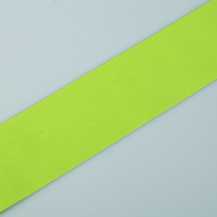 Лента для декора и подарков "Аспидистр" 5 см х 10 м, тиснение, салатовая