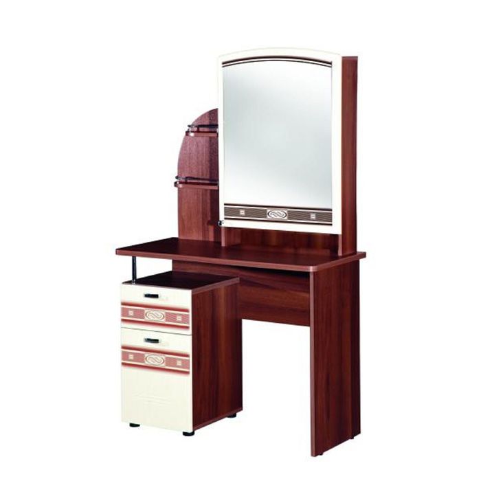 Туалетный столик с зеркалом Орхидея-4.10 Пегас/Беленый дуб