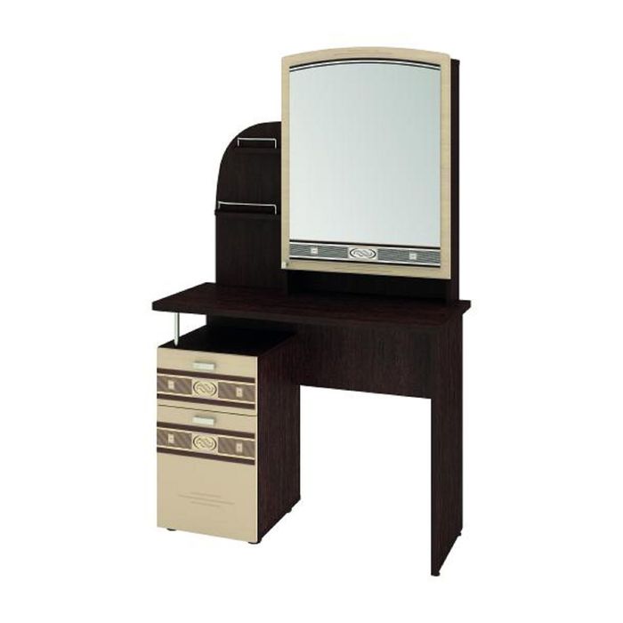 Туалетный столик с зеркалом Орхидея-4.10 Венге/Беленый дуб