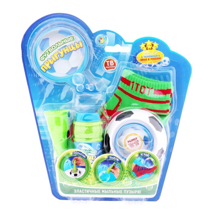 Эластичные мыльные пузыри &quot;Футбольные Прыгунцы&quot;, размер 30-39