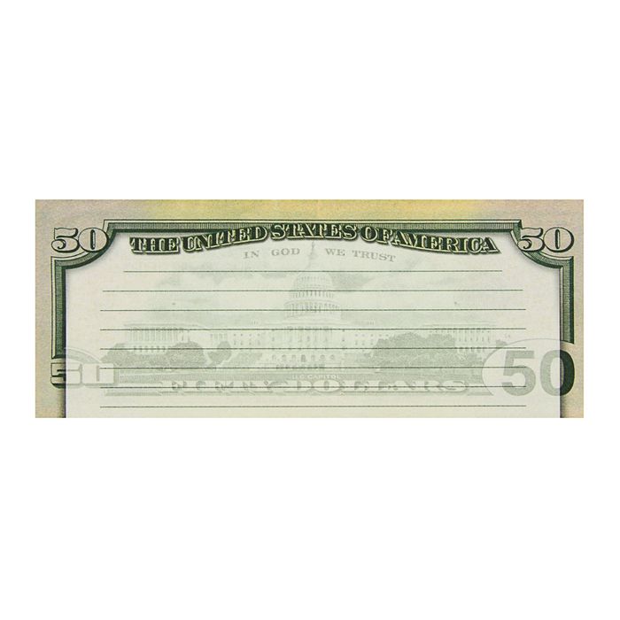 Блокнот для записи 50 долларов