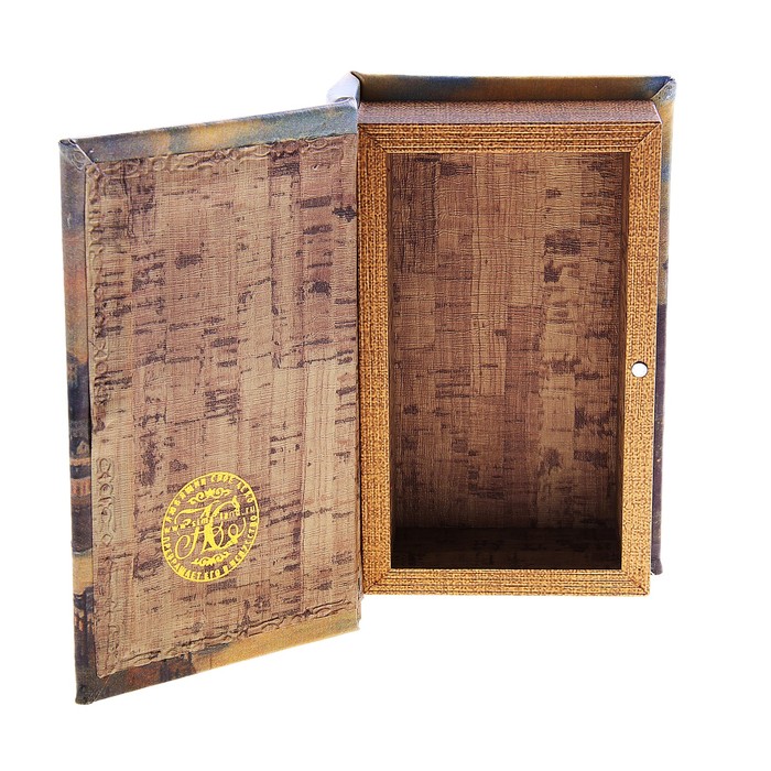 Шкатулка-книга "Русь", обтянута искусственной кожей