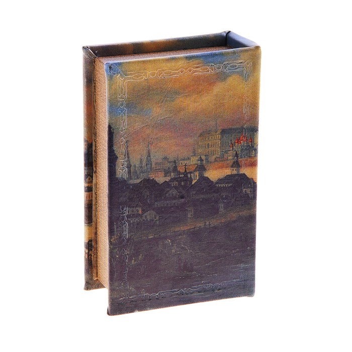 Шкатулка-книга "Русь", обтянута искусственной кожей