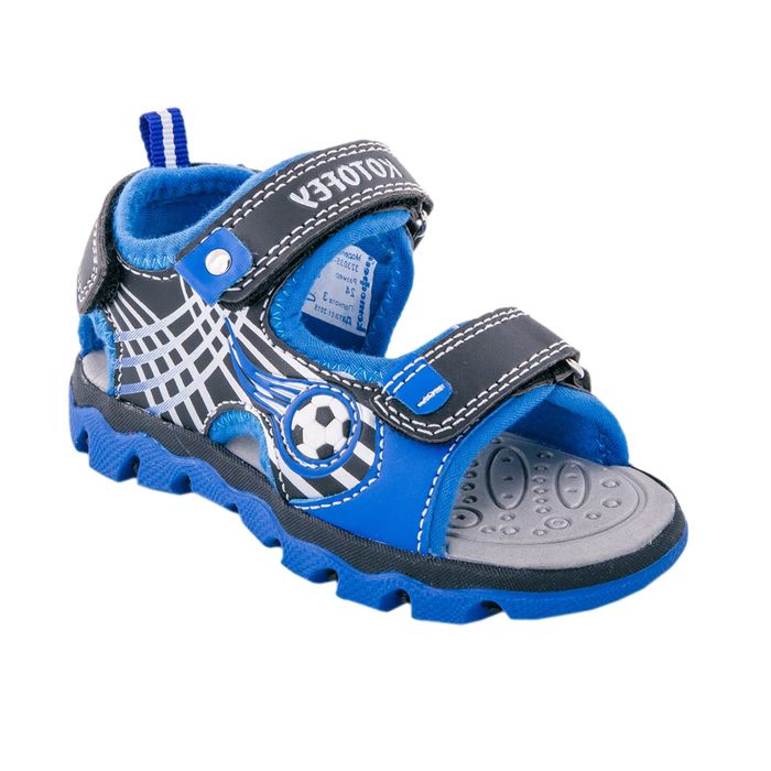 Туфли летние "Котофей" арт. 323035-14 (черный/синий) (р. 24)