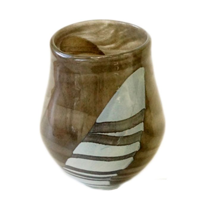 Декоративная гутная ваза "Австралия" горшочек