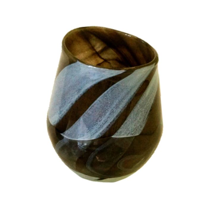 Декоративная гутная ваза "Зомбоо" горшок