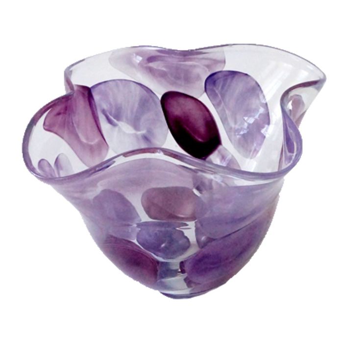 Декоративная гутная ваза "Фиралес" чаша