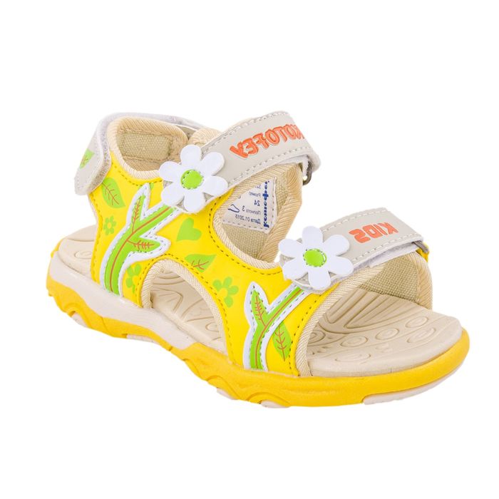 Туфли летние "Котофей" арт. 323040-13 (бежевый/желтый/салатовый) (р. 29)