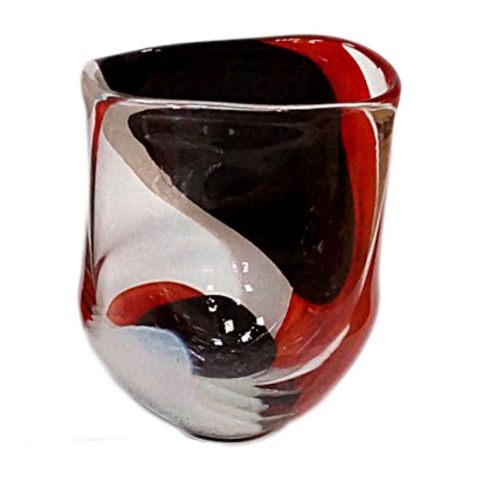 Декоративная гутная ваза "Инесса" чаша