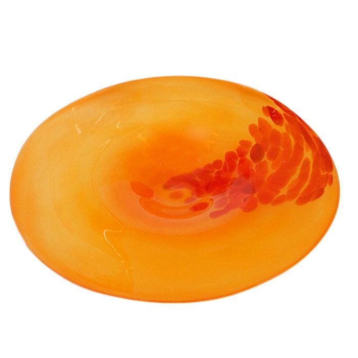 Декоративная гутная ваза "Туюк" блюдо