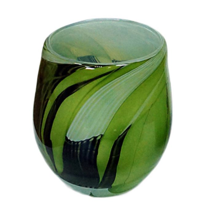 Декоративная гутная ваза "Фиренци" горшок