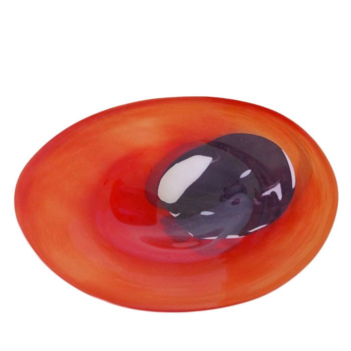 Декоративная гутная ваза "Армандос" блюдо