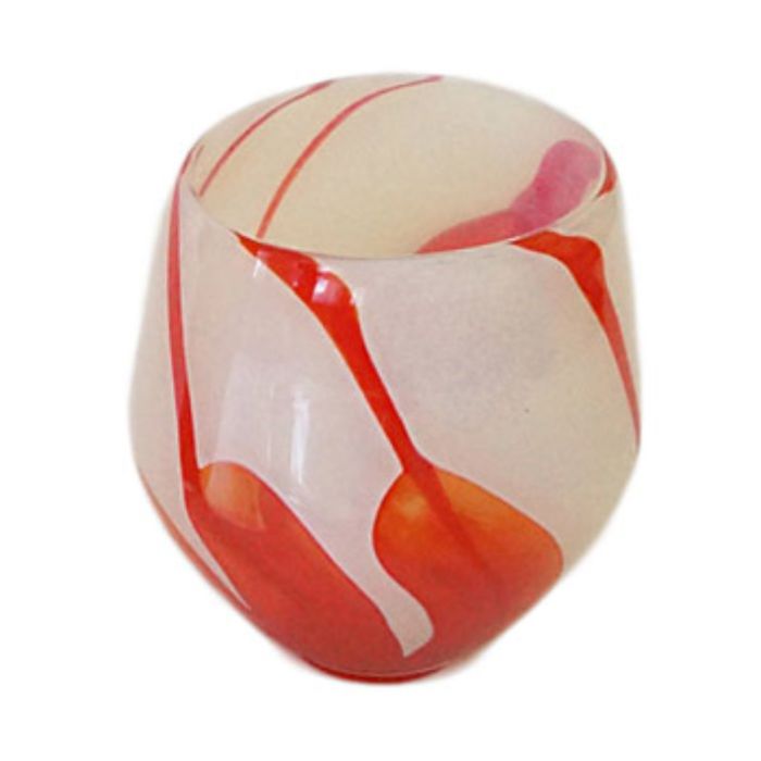 Декоративная гутная ваза "Астория" чаша