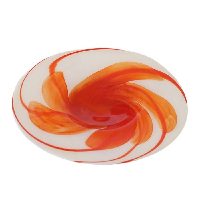 Декоративная гутная ваза "Астория" блюдо