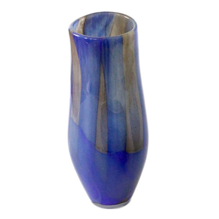 Декоративная гутная ваза "Синеарис" кувшин
