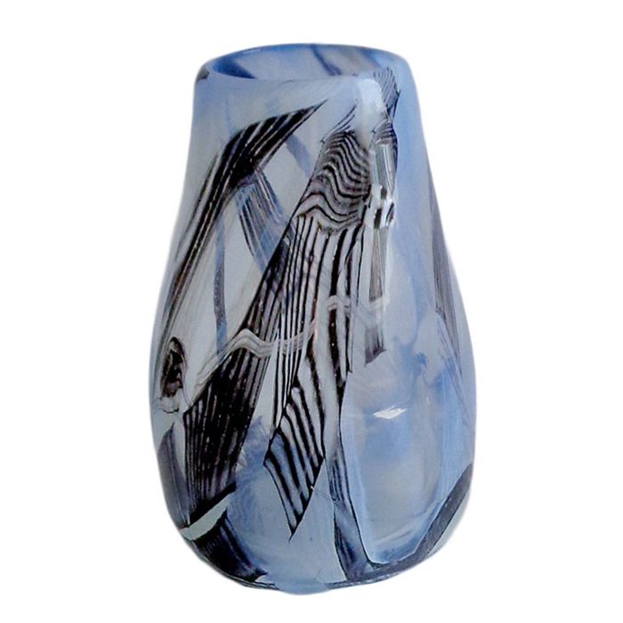 Декоративная гутная ваза "Павиос"