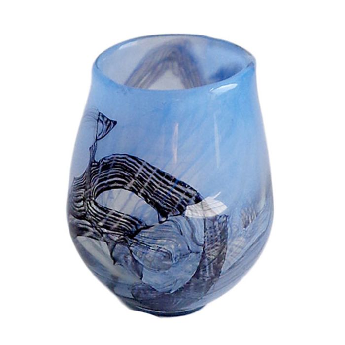 Декоративная гутная ваза "Павиос" горшок