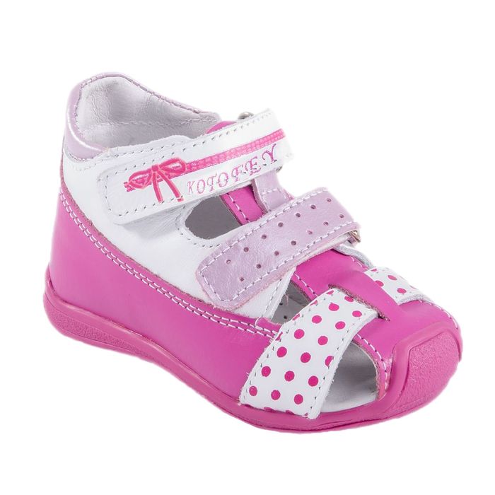 Туфли летние "Котофей" арт. 022045-21 (белый/фуксия) (р. 21)