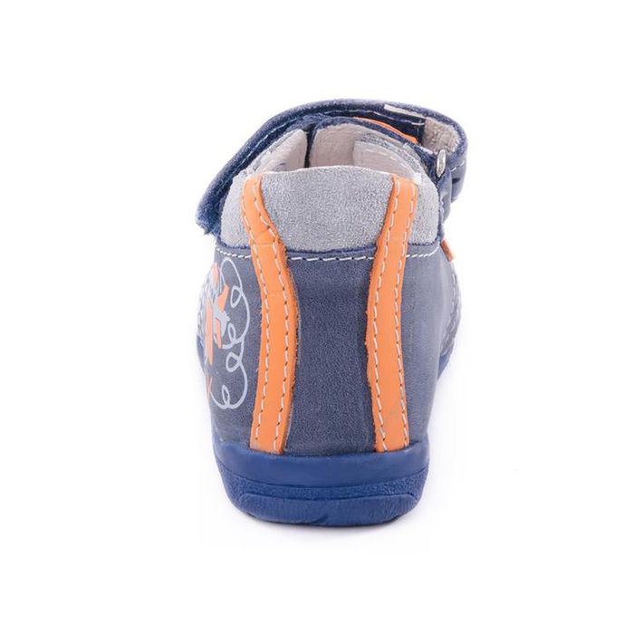 Туфли летние "Котофей" арт. 022048-21 (синий/оранж) (р. 20)