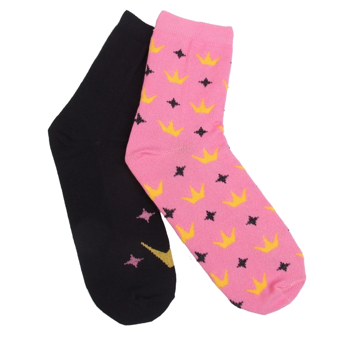 Набор носков женских "Принцесса" (2 пары), размер 36-39 (23-25 см)