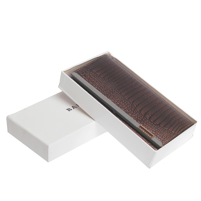 Кошелёк женский, 2 отдела, 3 отдела, для карт на клапане, наружный карман, цвет сиреневый