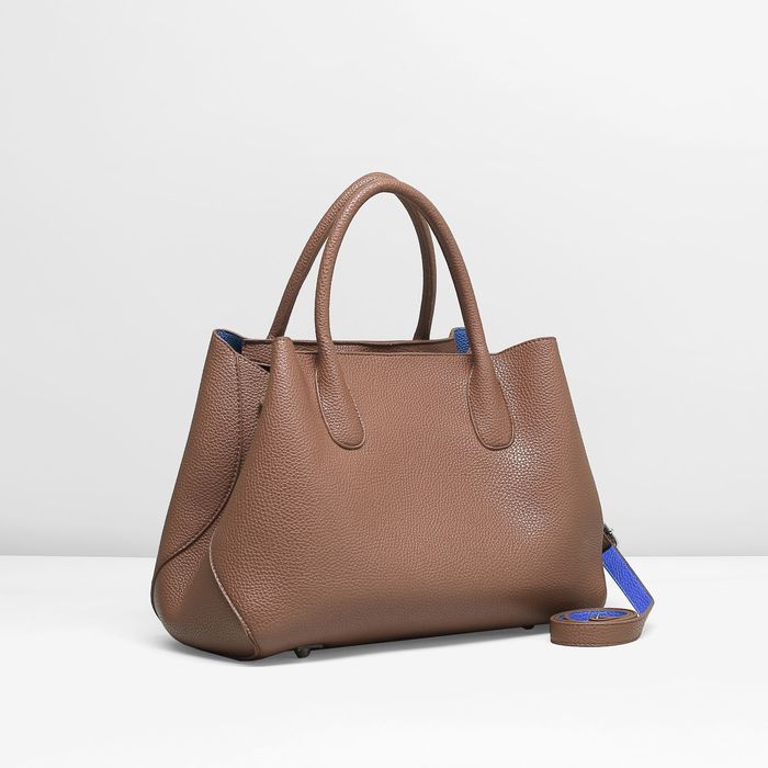 Сумка женская на молнии, 1 отдел, цвет коричневый