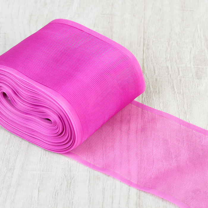 Лента для бантов, 80мм, 25м, цвет сиреневый