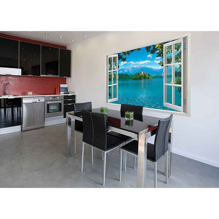 Фотообои Дом на острове ПРЕМИУМ 1,94х1,36 м (из 4 листов)