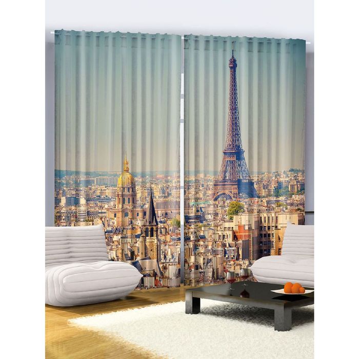 Комплект фотоштор Magic Lady 1032 , 145х265 см - 2 шт, п/э 100%