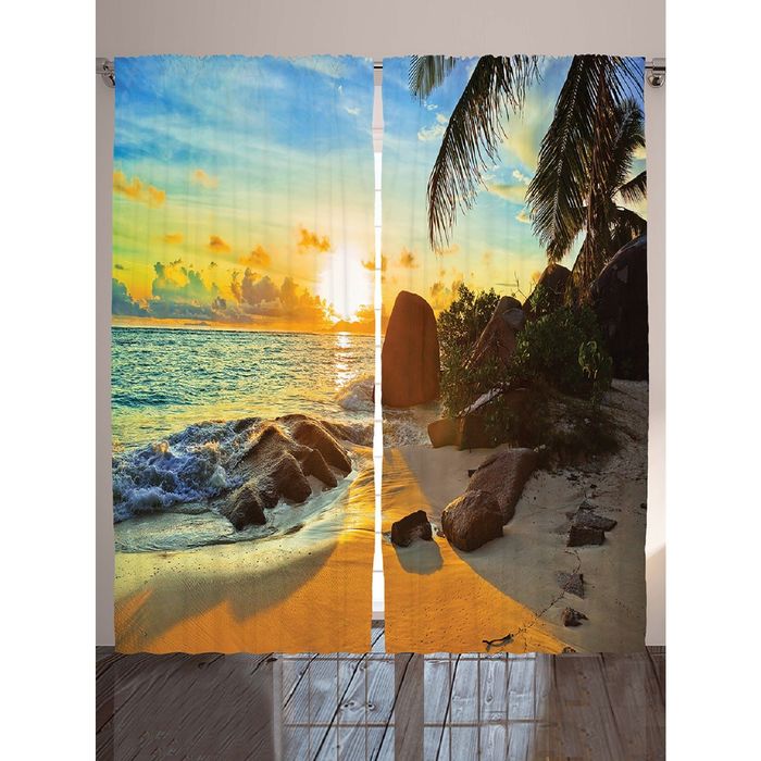 Комплект фотоштор Magic Lady «Рассвет нового дня», 145х265 см - 2 шт, п/э 100%