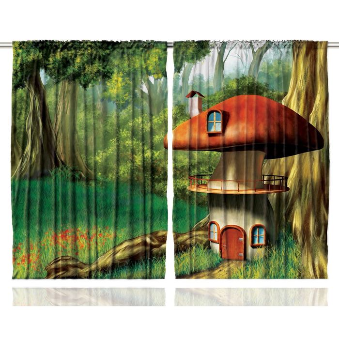 Комплект фотоштор Magic Lady 1214 , 145х265 см - 2 шт, п/э 100%