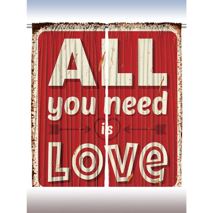 Комплект фотоштор Magic Lady «Вечной любви», 145х265 см - 2 шт, п/э 100%