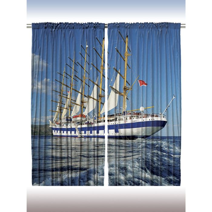 Комплект фотоштор Magic Lady 1439 , 145х265 см - 2 шт, п/э 100%