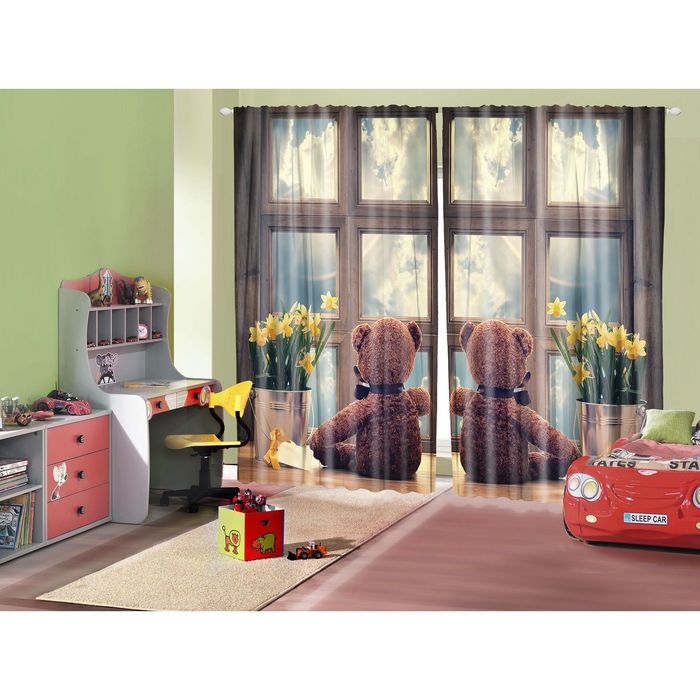 Комплект фотоштор Magic Lady 1628 , 145х265 см - 2 шт, п/э 100%