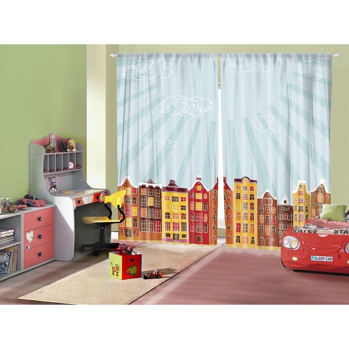 Комплект фотоштор Magic Lady 1646 , 145х265 см - 2 шт, п/э 100%