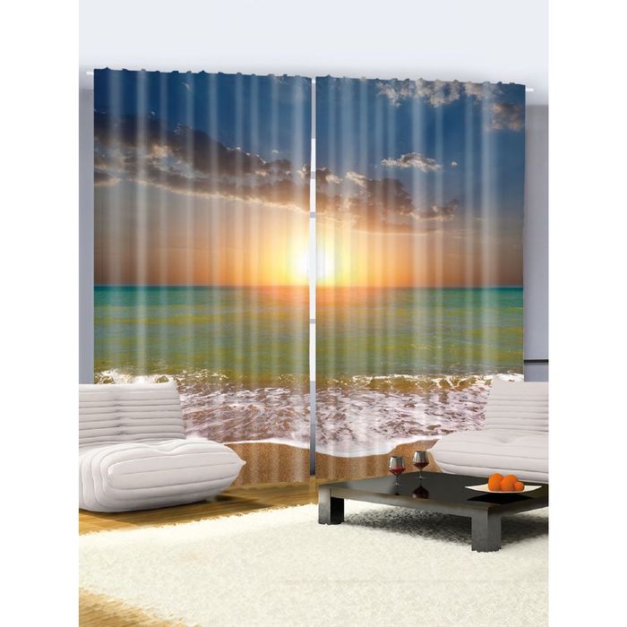 Комплект фотоштор Magic Lady 1711 , 145х265 см - 2 шт, п/э 100%