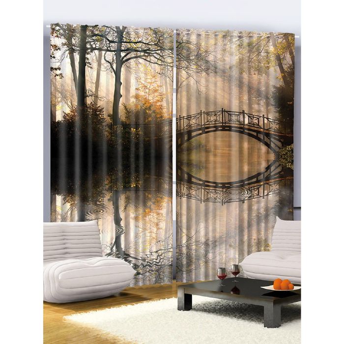 Комплект фотоштор Magic Lady 2031 , 145х265 см - 2 шт, п/э 100%