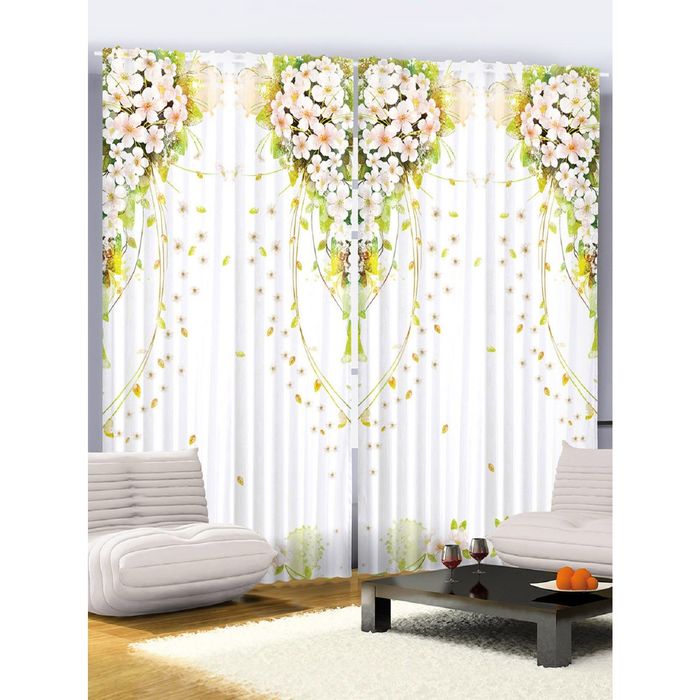 Комплект фотоштор Magic Lady 2046 , 145х265 см - 2 шт, п/э 100%