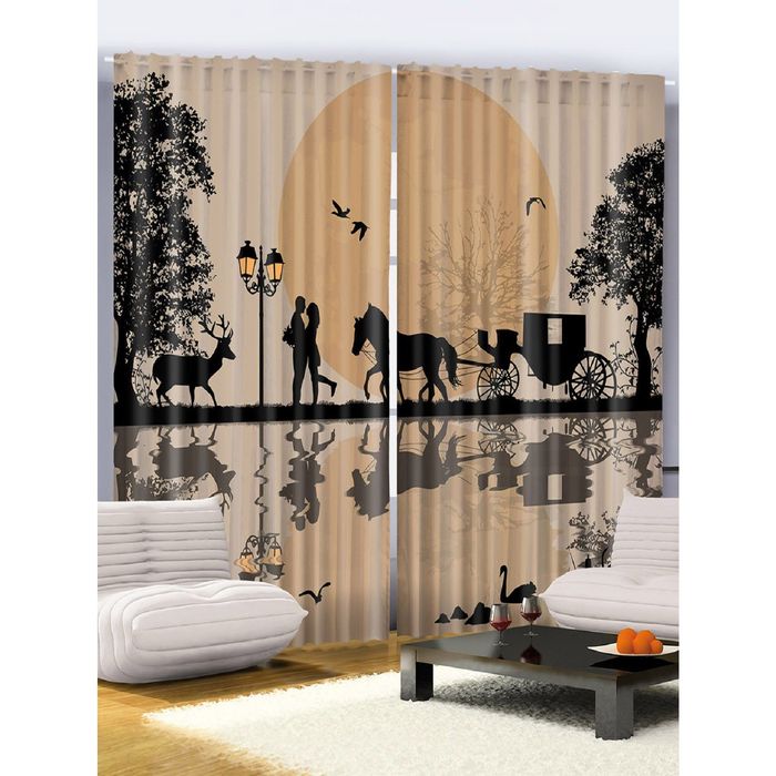 Комплект фотоштор Magic Lady 2276 , 145х265 см - 2 шт, п/э 100%