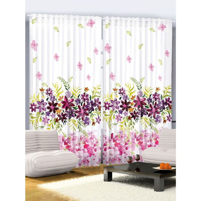 Комплект фотоштор Magic Lady 2301 , 145х265 см - 2 шт, п/э 100%